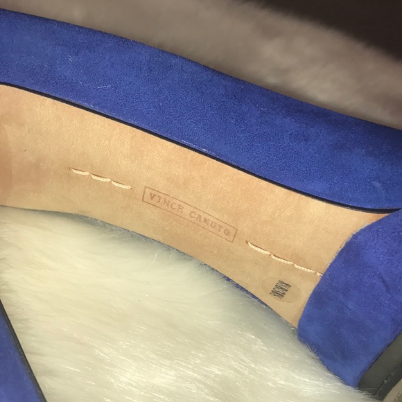 (NWOT) Blue suede studded Vince Camuto Heels - Picture 5 of 7